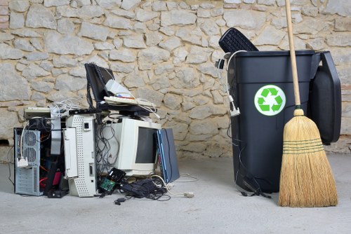 Variety of household items being cleared