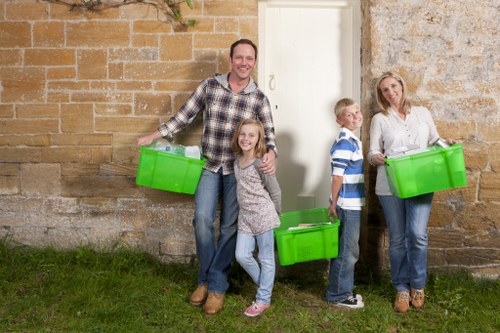 Our team managing waste removal for a commercial client